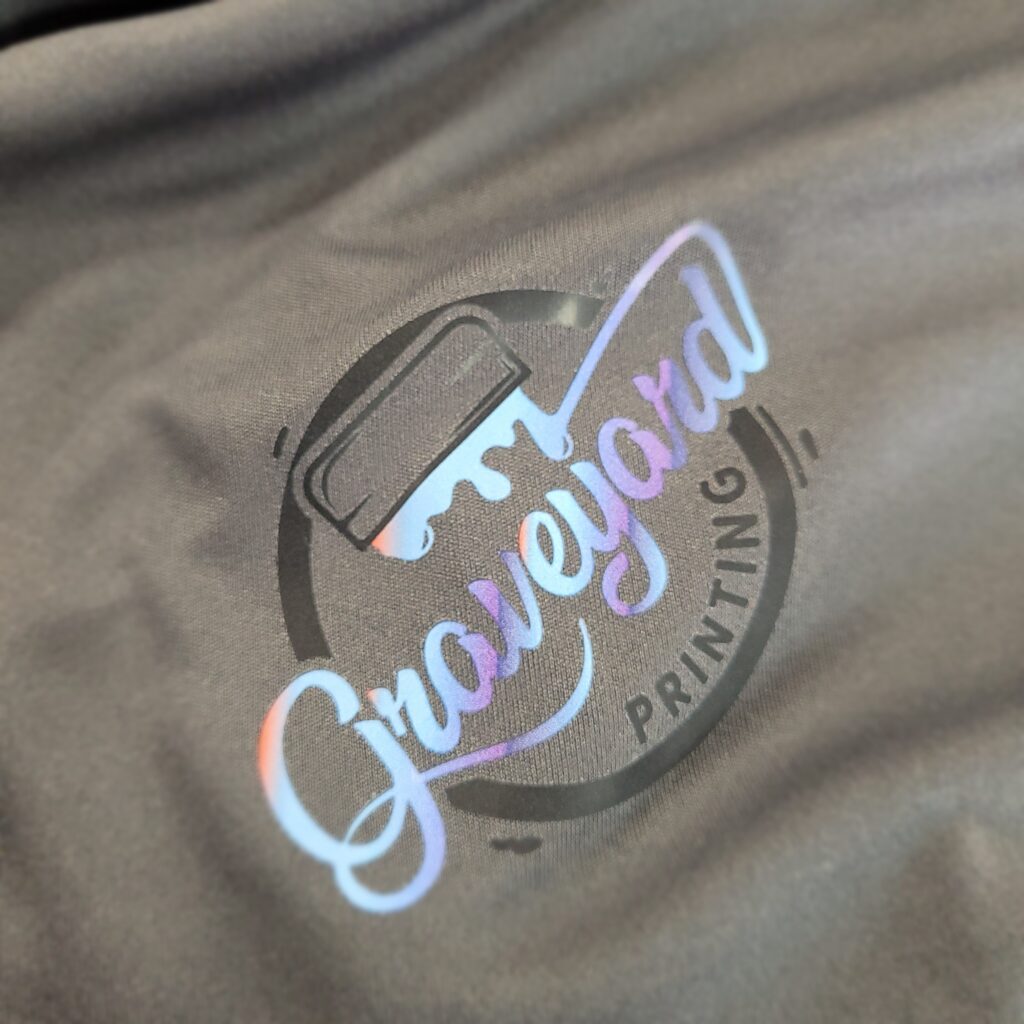 Logo of Graveyard, showcasing intricate design and craftsmanship on fabric.